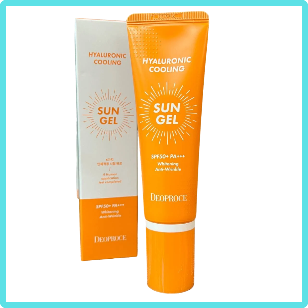 DEOPROCE HYALURONIC COOLING SUN GEL SPF 50+ PA+++ – GKbeautybar