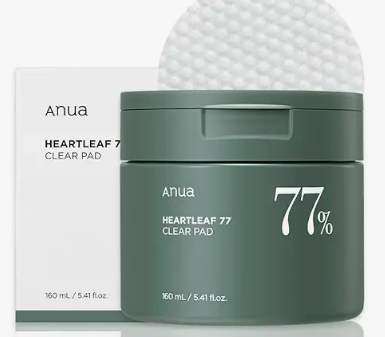 Anua, Heartleaf 77%, Clear Pad, 70 EA (160ml / 5.41 fl.oz.)