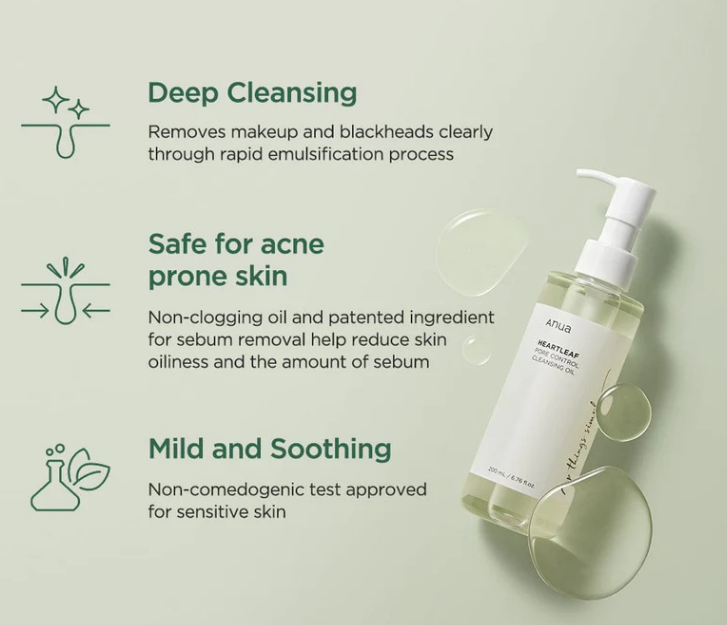 Anua - Heartleaf Pore Control Cleansing Oil 200 ml.