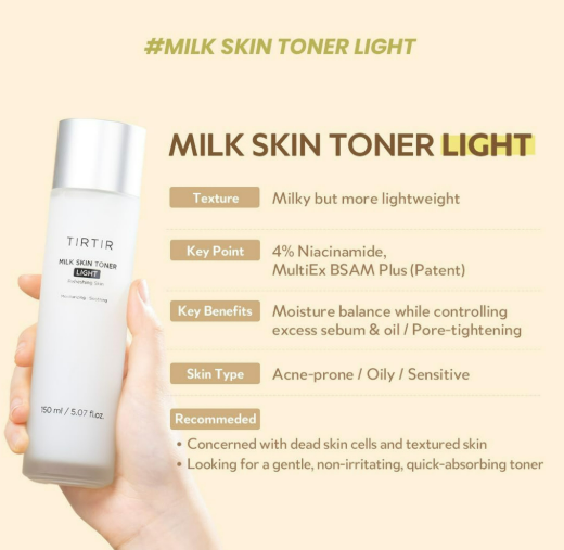 TIRTIR Milk Skin Toner Light 150ml