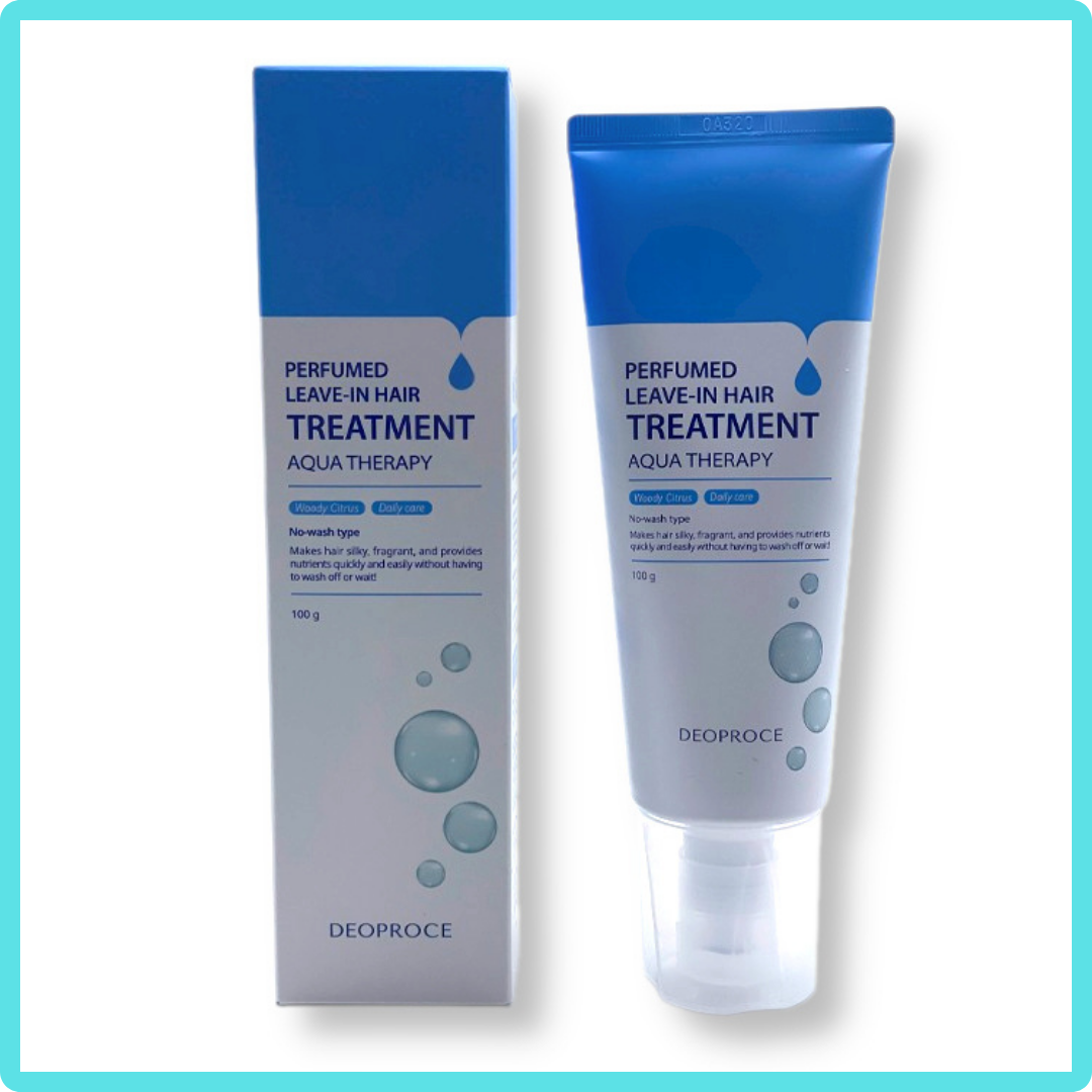 DEOPROCE PERFUMED LEAVE-IN HAIR TREATMENT-AQUQ THERAPY – GKbeautybar