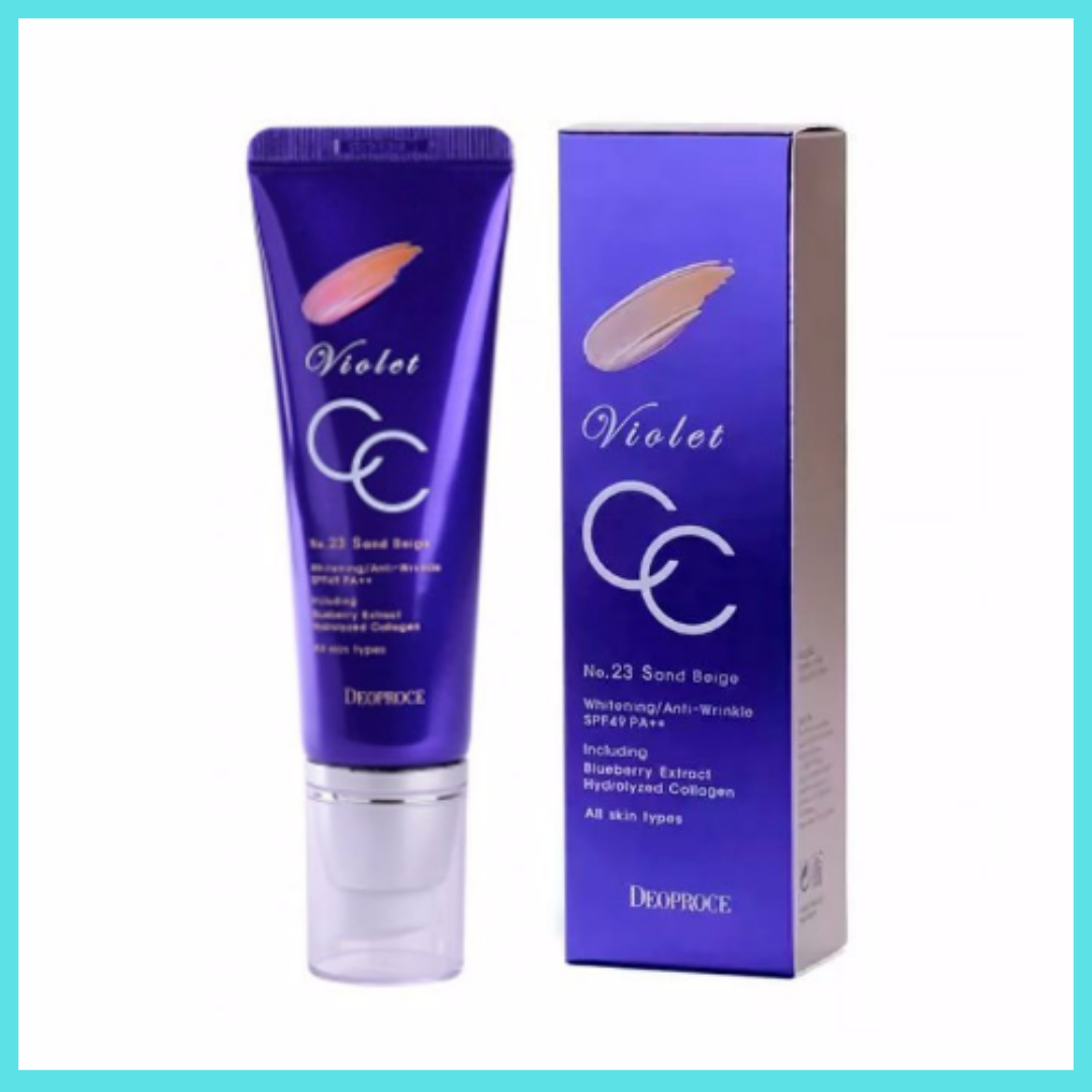 DEOPROCE VIOLET CC CREAM SPF50+ PA+++ #23. Sand Beige