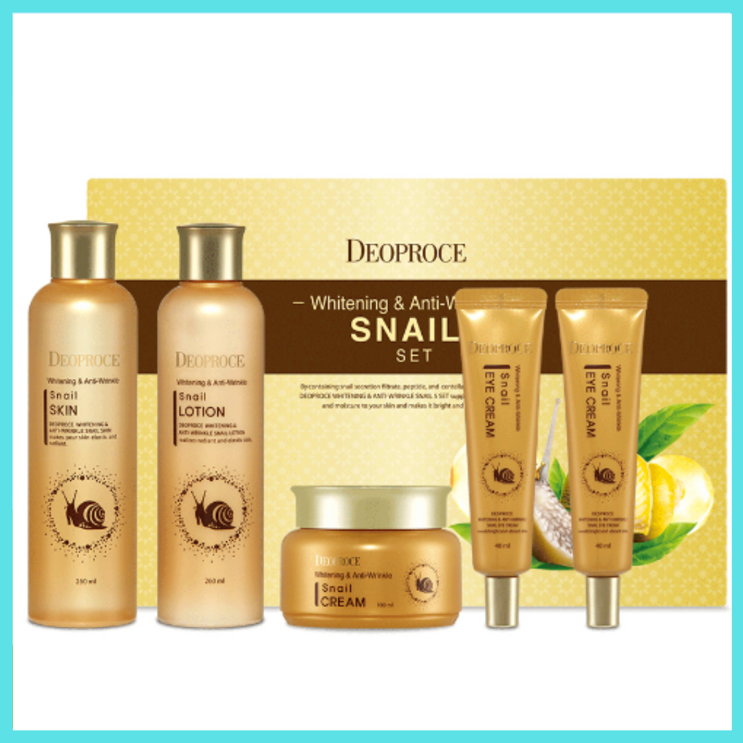 DEOPROCE WHITENING AND ANTI-WRINKLE SNAIL Set